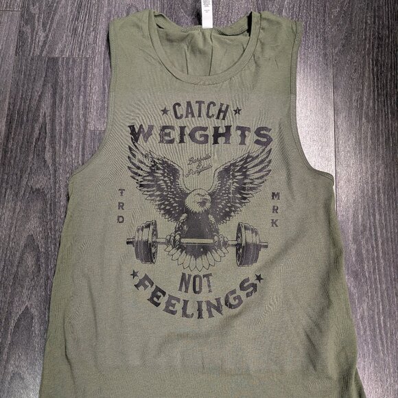 Barbells And Ponytails  "Catch Weights" Tank Top Sz S - Picture 1 of 1